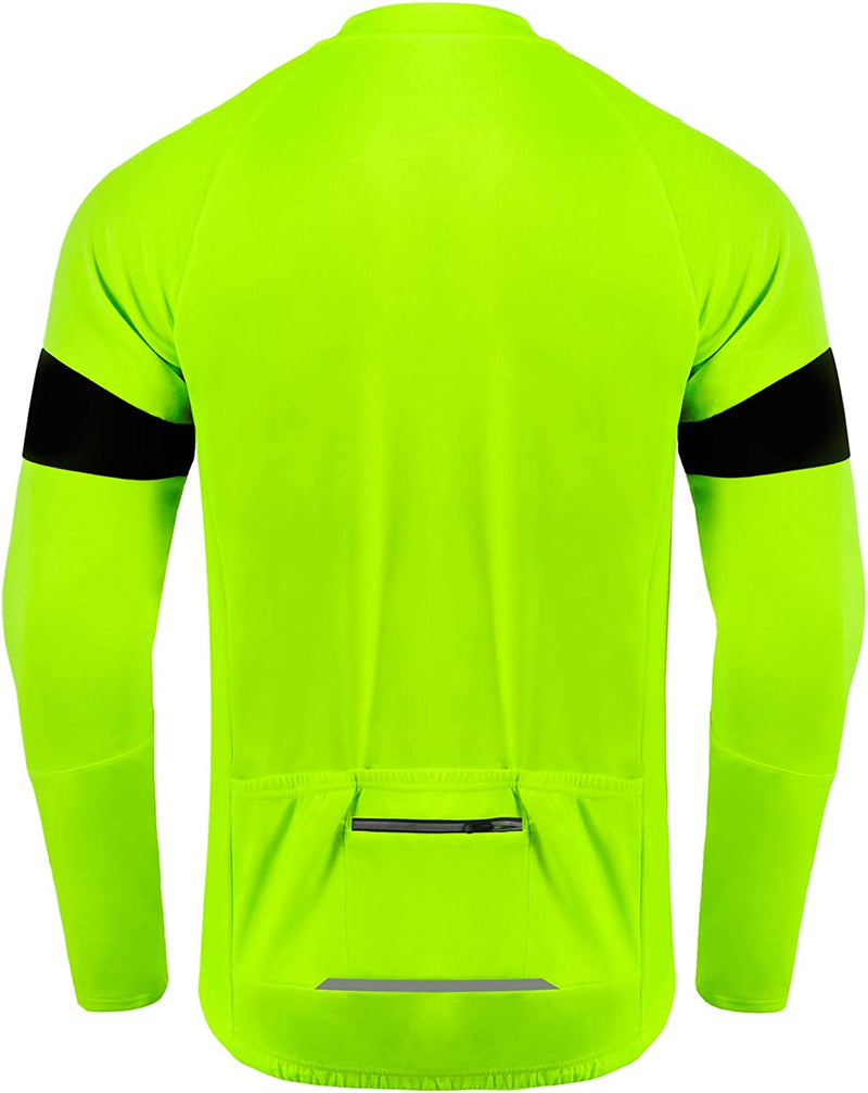 Dooy Men'S Cycling Bike Jersey Long Sleeve Full Zipper Biking Shirt with Pockets, Breathable MTB Shirts Basic Series Sporting Goods > Outdoor Recreation > Cycling > Cycling Apparel & Accessories Dooy   