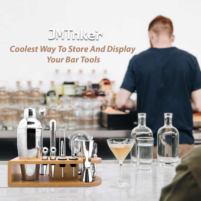Cocktail Shaker Set with Stand Mixology Bartender Kit|Bar Tool for Drink Mixing, Cocktail Shaker Bar Accessories for Home Bar Set, Perfect for Apartment Essentials and House Warming Gifts New Home Home & Garden > Kitchen & Dining > Barware JMTnker   
