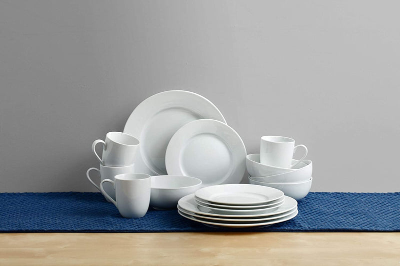 Everyday White by Fitz and Floyd Classic Rim 16 Piece Dinnerware Set, Service for 4 Home & Garden > Kitchen & Dining > Tableware > Dinnerware Lifetime Brands Inc.   