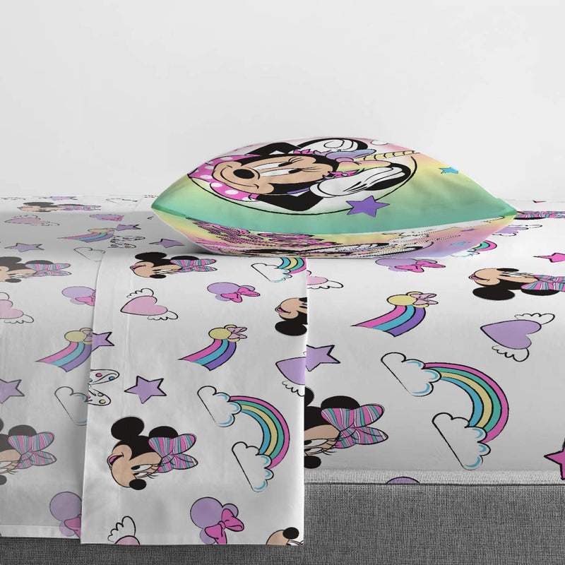 Jay Franco Disney Minnie Mouse Unicorn Dreams 5 Piece Twin Bed Set - Includes Reversible Comforter & Sheet Set Bedding - Super Soft Fade Resistant Microfiber - (Official Disney Product) Home & Garden > Linens & Bedding > Bedding Jay Franco & Sons, Inc.   