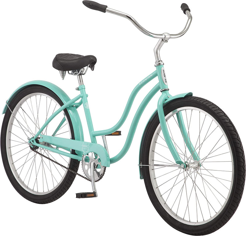 Schwinn Cruiser-Bicycles Mikko Adult Beach Cruiser Bike Sporting Goods > Outdoor Recreation > Cycling > Bicycles Pacific Cycle, Inc. Teal Mikko 1-speed 17-Inch Frame