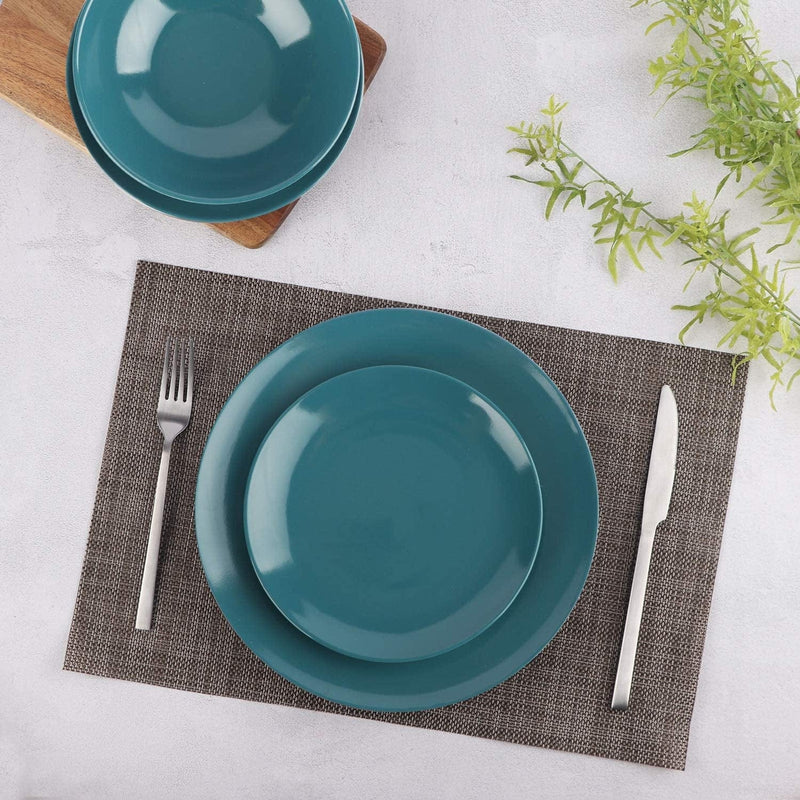 18-Piece Stoneware Dinnerware Set - Deep Teal, Service for 6 Home & Garden > Kitchen & Dining > Tableware > Dinnerware KOL DEALS   