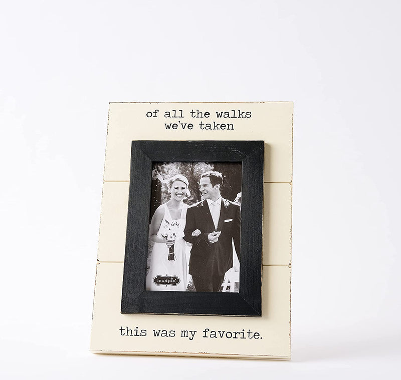 Mud Pie of All the Walks Wedding Picture Frame, 5 X 7