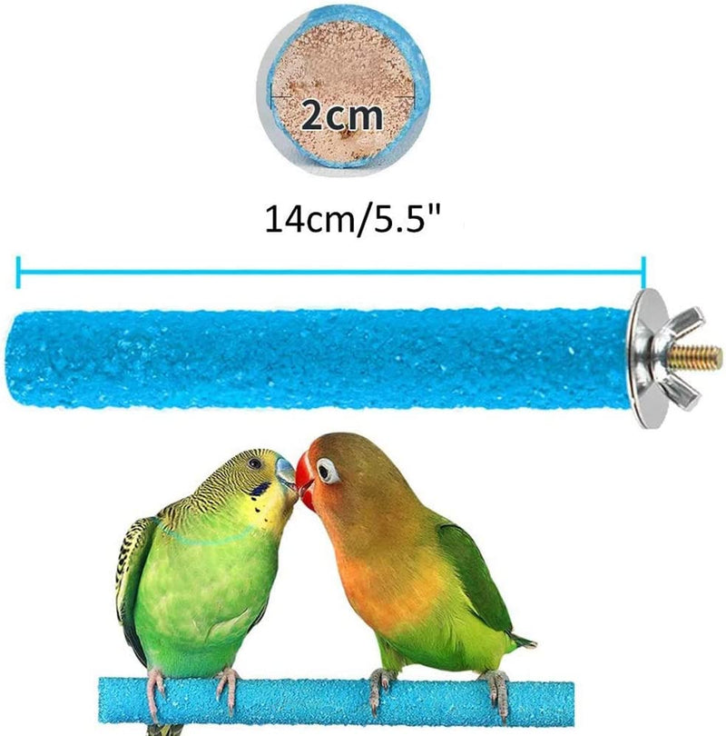 OPLLER 7 Pcs Grip Bird Cages Perch for Conures Parakeets Lovebirds Cockatiels, Good for Keep Nails and Beaks in Top Condition Animals & Pet Supplies > Pet Supplies > Bird Supplies OPLLER   