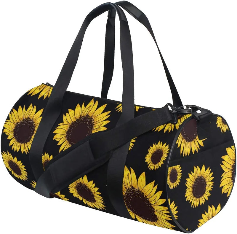 Cute Panda Duffel Bag,Canvas Travel Bag for Gym Sports and Overnight Home & Garden > Household Supplies > Storage & Organization ALAZA Sunflowers  