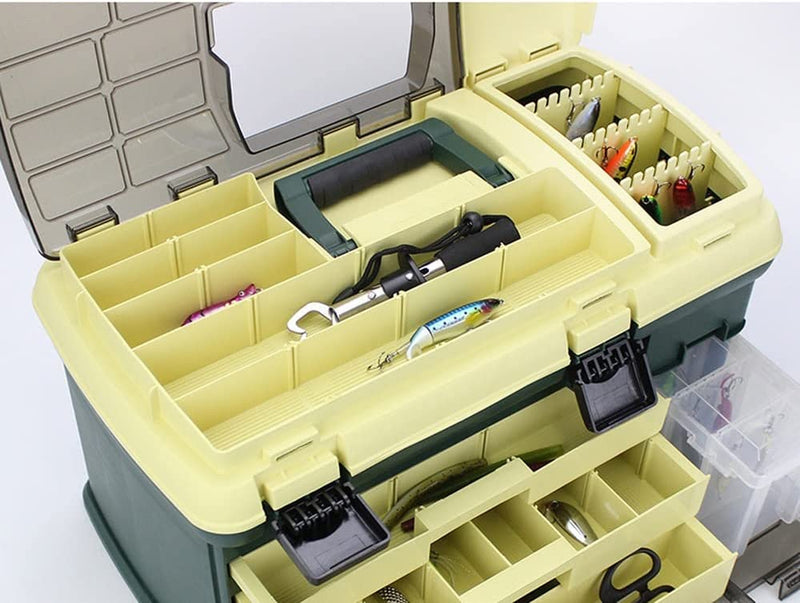TKFDC Sea Fishing Tool Box Multifunction Large Capacity Accessories Lures Hook Boxes Storage Durable High Strength Fishing Tackle Case Sporting Goods > Outdoor Recreation > Fishing > Fishing Tackle tkfdc   