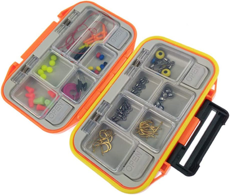 ZEMIO Fishing Tackle Box Waterproof Mini Portable Bait Lure Hook Storage Cases with 12 Compartments Sporting Goods > Outdoor Recreation > Fishing > Fishing Tackle ZEMIO   