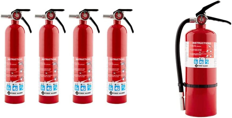First Alert DHOME1 FE1A10G195 Fire Extinguisher, 2.5 Lb, Pewter Sporting Goods > Outdoor Recreation > Fishing > Fishing Rods First Alert Home1 4-Pack Fire Extinguisher + Fire Extinguisher, Red 