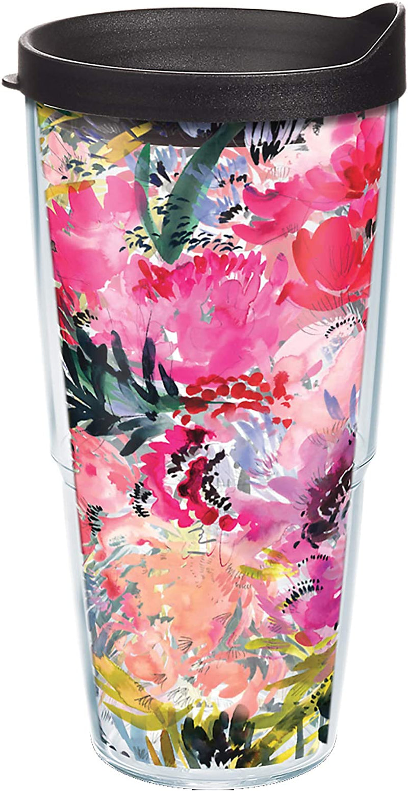 Tervis Made in USA Double Walled Kelly Ventura Floral Collection Insulated Tumbler Cup Keeps Drinks Cold & Hot, 16Oz 4Pk - Classic, Assorted Home & Garden > Kitchen & Dining > Tableware > Drinkware Tervis Perennial Garden 24oz - Classic 