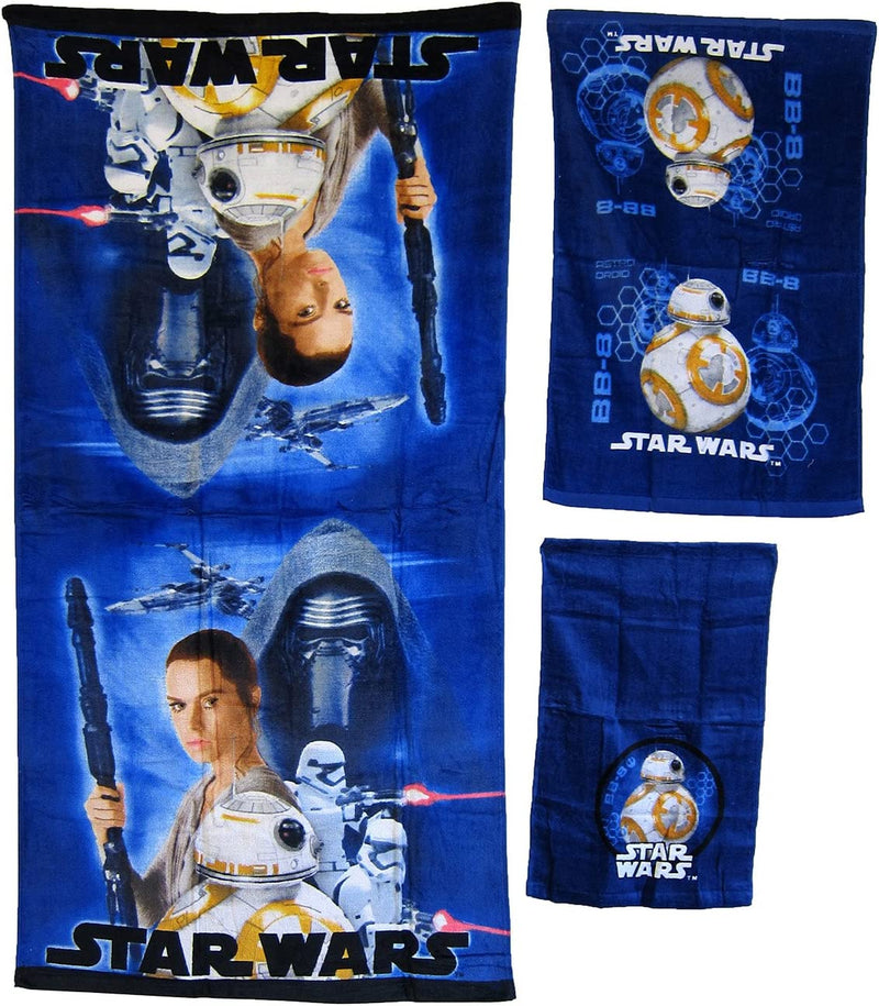 S.L. Home Fashions 3 Pieces 100% Cotton Bath, Hand, and Fingertip Towel Sets (Princess) Home & Garden > Linens & Bedding > Towels S.L. Home Fashions Star Wars  
