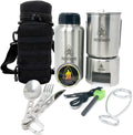 The Pathfinder School Stainless Steel Bottle Cooking Kit Sporting Goods > Outdoor Recreation > Fishing > Fishing Rods The Pathfinder School Black  