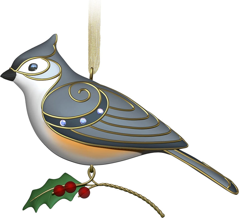 Hallmark Keepsake Christmas Ornament 2023, the Beauty of Birds Steller'S Jay, Gift for Her  Hallmark Tufted Titmouse  