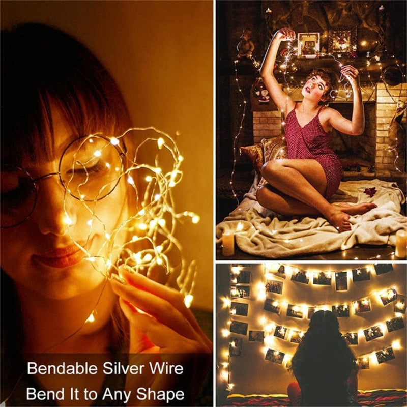 18PCS Battery Operated Fairy Lights, 3 Speed Modes, with Batteries, 20 LED Lights 7Ft, Waterproof Copper Wire, Twinkling Firefly Lights for Valentine'S Day Home & Garden > Decor > Seasonal & Holiday Decorations Kcysta   