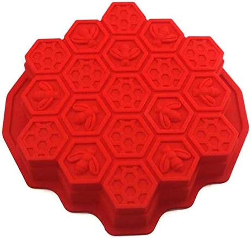 19 Cavities Honeycomb Cake Molds Silicone Soap Making Mold,Cake Baking Pan (Color in Random) Home & Garden > Kitchen & Dining > Cookware & Bakeware wan chang you   