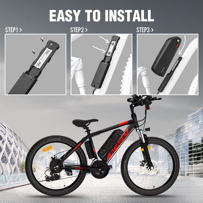 ENGWE Unit Pack Power 48V 15AH Ebike Battery Electric Bike Lithium Li-Ion Battery Pack with USB Port for 1000W 750W 500W 250W Electric Bicycles Motor Sporting Goods > Outdoor Recreation > Cycling > Bicycles ENGWE   