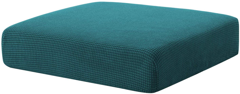 Hokway Stretch Couch Cushion Slipcovers Reversible Cushion Protector Slipcovers Sofa Cushion Protector Covers(Teal, Small) Home & Garden > Decor > Chair & Sofa Cushions Hokway Teal Small 