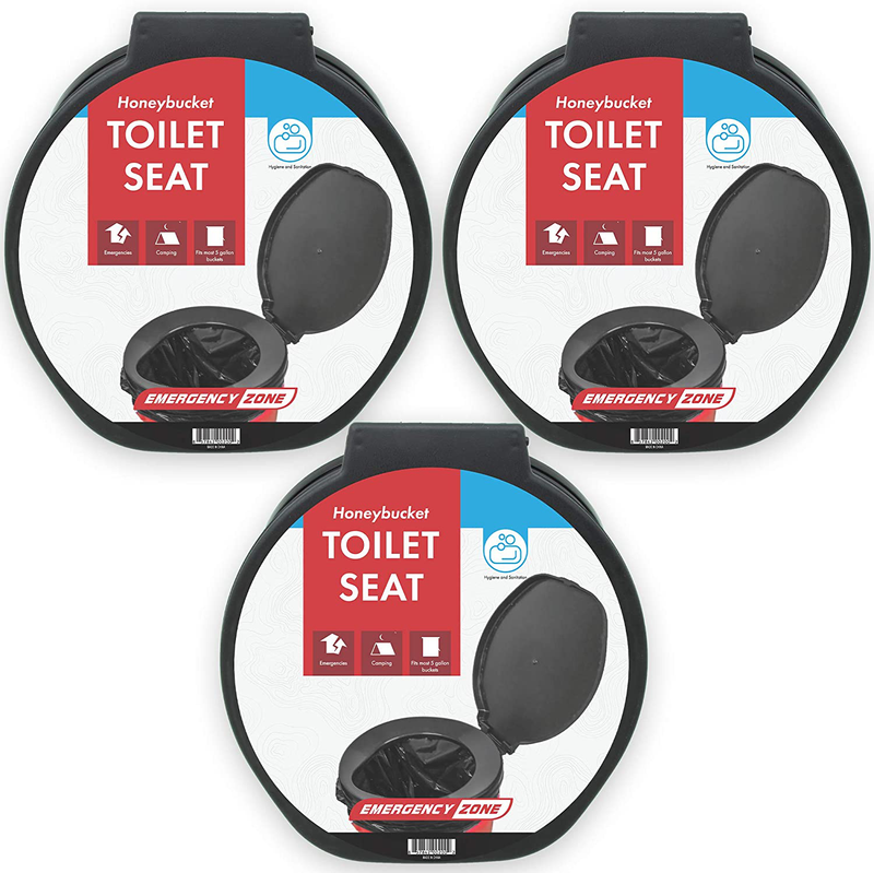 Emergency Zone Brand Honey Bucket Emergency Toilet Seat, Single Pack Sporting Goods > Outdoor Recreation > Camping & Hiking > Portable Toilets & ShowersSporting Goods > Outdoor Recreation > Camping & Hiking > Portable Toilets & Showers Emergency Zone 3  