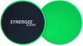 Synergee Core Sliders. Dual Sided Use on Carpet or Hardwood Floors. Abdominal Exercise Equipment  Synergee Electric Green  