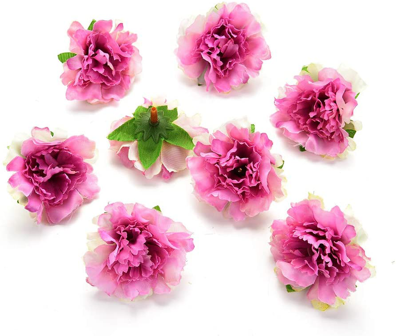Fake flower heads in Bulk Wholesale for Crafts Peony Flower Head Silk Artificial Flowers for Wedding Decoration DIY Party Home Decor Decorative Wreath Fake Flowers 30 Pieces 4.5cm (Colorful) Home & Garden > Plants > Flowers Fake flower heads   