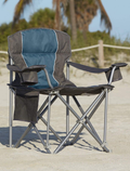 Livingxl 500-Lb. Capacity Heavy-Duty Portable Chair (Charcoal) Sporting Goods > Outdoor Recreation > Camping & Hiking > Camp Furniture LivingXL Blue  