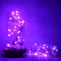 Fairy Lights, ANJAYLIA 10Ft/3M 30Leds Multi Color LED String Lights Party Home Festival Valentine'S Day Decorations Battery Operated Lights(Rgb) Home & Garden > Decor > Seasonal & Holiday Decorations Made in China Purple 33Ft 