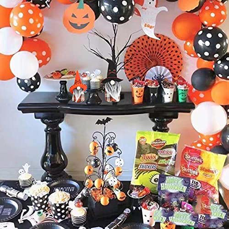 Fonder Mols Halloween Witch Gnomes Plush Decor(Pumpkin Check, 4pcs), Nordic Faceless Elf Doll w/ Cat Hat, Farmhouse Halloween Fall Thanksgiving Day Dwarf Home Household Gifts Arts & Entertainment > Party & Celebration > Party Supplies Fonder Mols   