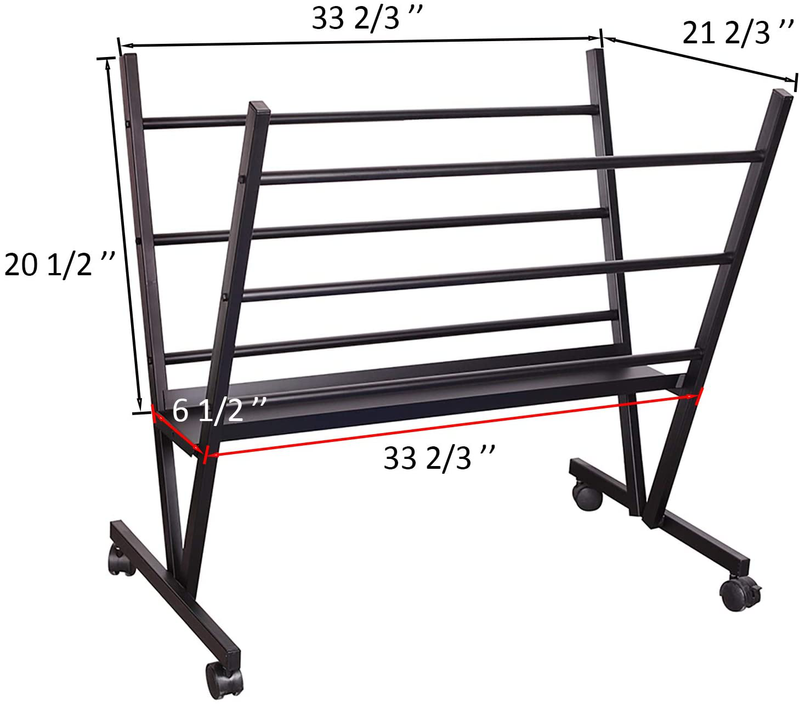 Falling in Art Metal Print Rack, Drying Display, Storage Stand for Artworks, Posters, Prints, Great Assistant for Shows & Galleries, Easy Moving with Rolling Casters, Well Hold 170Lb Home & Garden > Decor > Artwork > Posters, Prints, & Visual Artwork Falling in Art   