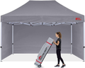 MASTERCANOPY Durable Pop-Up Canopy Tent 10X15 Heavy Duty Instant Canopy with Sidewalls (White) Sporting Goods > Outdoor Recreation > Camping & Hiking > Tent Accessories MASTERCANOPY Gray 10x15 