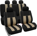 FH Group FB036BLACK115 Seat Cover (Airbag Compatible and Split Bench Black) Vehicles & Parts > Vehicle Parts & Accessories > Motor Vehicle Parts > Motor Vehicle Seating FH Group Beige  