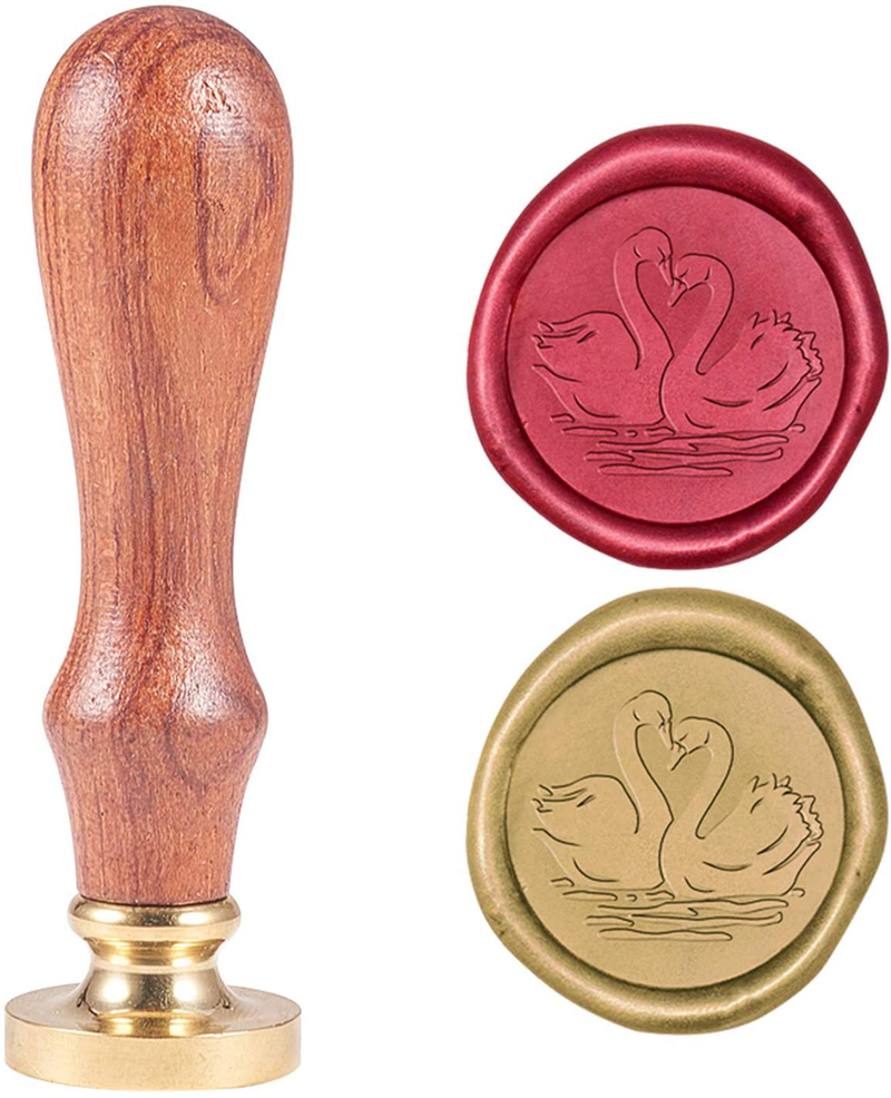 CRASPIRE Wax Seal Stamp Lion Head Sealing Wax Stamps Retro Wood Stamp Wax Seal 25mm Removable Brass Seal Wood Handle for Envelopes Invitations Wedding Embellishment Bottle Decoration Gift Packing Home & Garden > Decor > Seasonal & Holiday Decorations& Garden > Decor > Seasonal & Holiday Decorations CRASPIRE Swan  