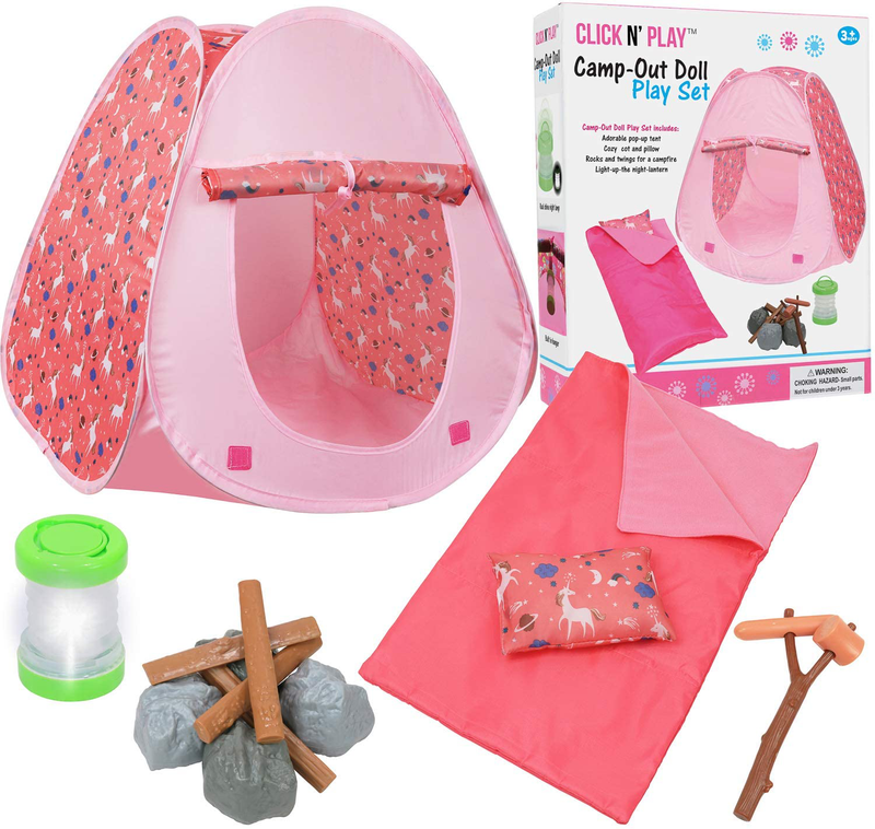 Click N' Play Doll Camping Set & Accessories Perfect for 18" Dolls Sporting Goods > Outdoor Recreation > Camping & Hiking > Tent Accessories Click N' Play   