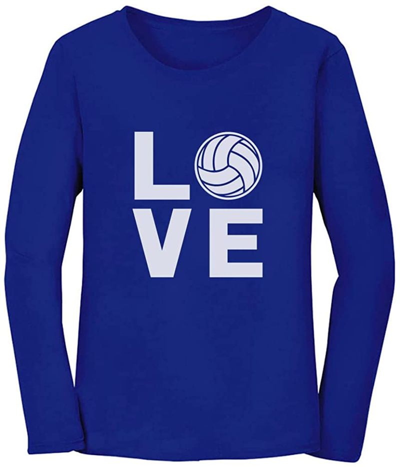 Love Volleyball Gift for Volleyball Lovers Players Girls Women Hoodie Home & Garden > Decor > Seasonal & Holiday Decorations Tstars Love Ls Shirt / Blue Large 