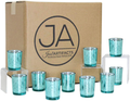 Just Artifacts 2.75-Inch Speckled Mercury Glass Votive Candle Holders (100pcs, Silver) Home & Garden > Decor > Home Fragrance Accessories > Candle Holders Just Artifacts Aqua  