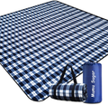 Mumu Sugar Outdoor Picnic Blanket,Extra Large Picnic Blanket 80"x80" with 3 Layers Material,Waterproof Foldable Picnic Outdoor Blanket Picnic Mat for Camping Beach Park Family Concerts Fireworks Home & Garden > Lawn & Garden > Outdoor Living > Outdoor Blankets > Picnic Blankets Mumu Sugar Black  