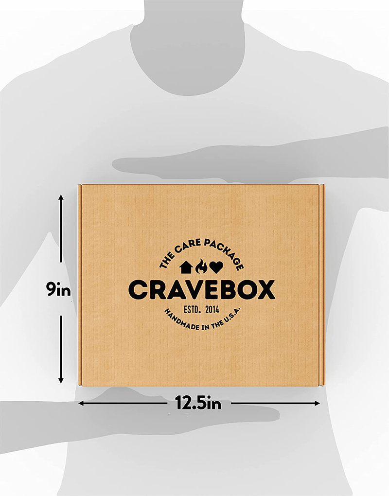 Cravebox Care Package (45 Count) Snacks Food Cookies Granola Bar Chips Candy Ultimate Variety Gift Box Pack Assortment Basket Bundle Mix Sampler Treats College Students Office Valentines Day Chocolate