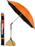Sunphio Large Windproof Beach Umbrella, Sturdy and UV Protection, Portable Sun Shade Best for Camping, Picnic, Sand, Patio and More, 2 Metal Sand Anchor, 1 Big Carry Bag, 360 Tilt Mechanism (Blue) Home & Garden > Lawn & Garden > Outdoor Living > Outdoor Umbrella & Sunshade Accessories Sunphio Orange  