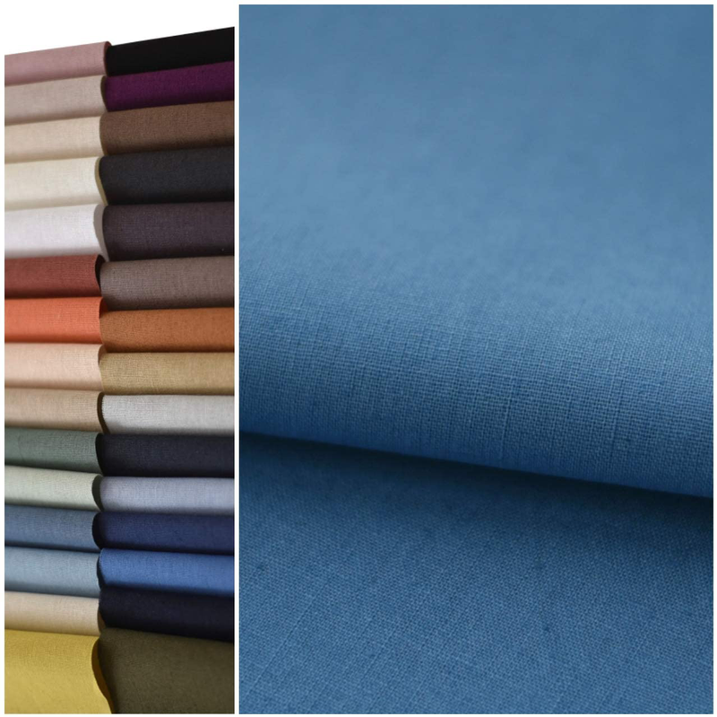 COTTONVILL 11COUNT Linen Blend Solid Bio Washing Fabric (3yard, 15-Persian Blue) Arts & Entertainment > Hobbies & Creative Arts > Arts & Crafts > Crafting Patterns & Molds > Sewing Patterns COTTONVILL 15-persian Blue 3yard 