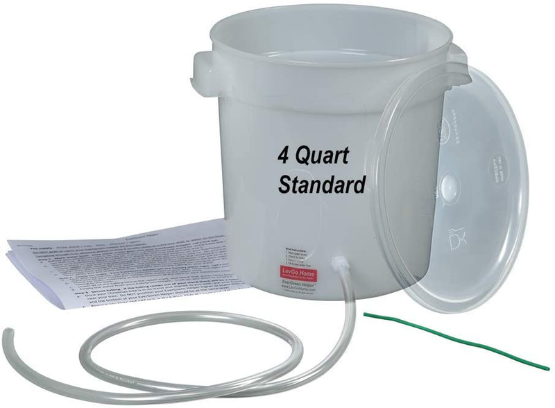 Evergreen Helper Christmas Tree Watering System (+ Plant Preservative) | A Happy, Healthy, Hydrated Christmas Tree Never Has a Dry Stand | Made in USA Home & Garden > Decor > Seasonal & Holiday Decorations > Christmas Tree Stands LEVGO HOME Plastic Standard 4 Quart 