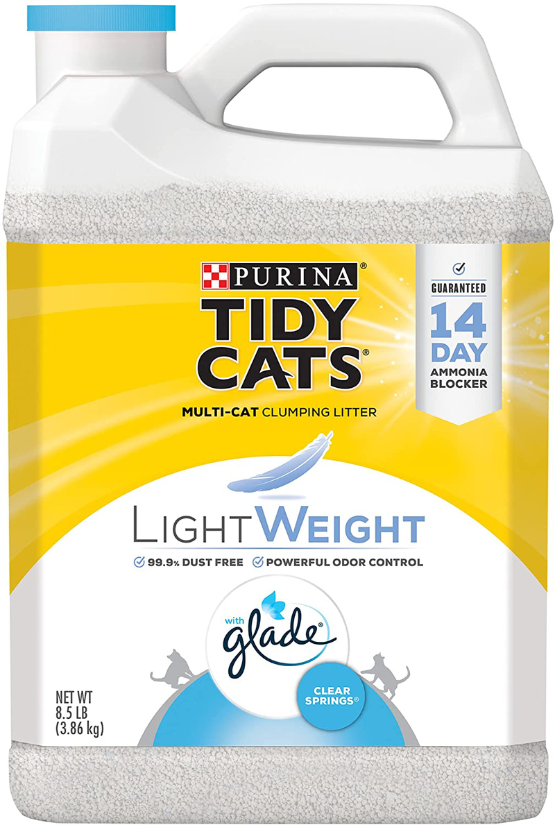 Purina Tidy Cats LightWeight Glade Extra Strength, Scented, Clumping Cat Litter Animals & Pet Supplies > Pet Supplies > Cat Supplies > Cat Litter Purina Tidy Cats Glade Clear Springs 8.5 Pound (Pack of 1) 