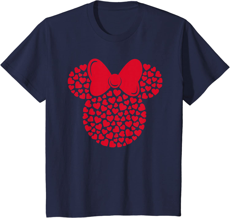 Disney Minnie Mouse Icon Filled with Hearts T-Shirt Home & Garden > Decor > Seasonal & Holiday Decorations Disney   