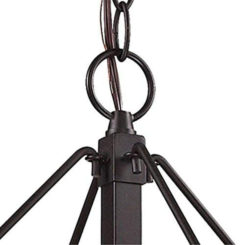 Elk Lighting 57027/4 Diffusion Collection 4 Light Chandelier, Oil Rubbed Bronze