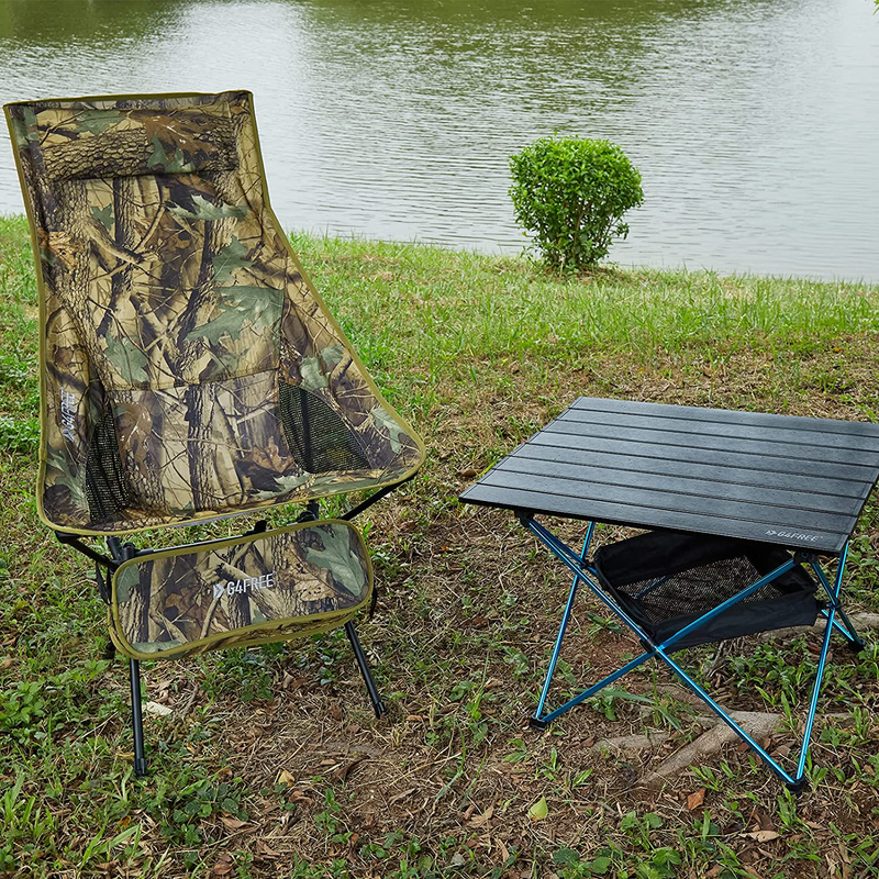 G4Free Lightweight Portable High Back Camping Chair, Folding Backpacking Camp Chairs Upgrade with Headrest & Pocket for Outdoor Travel Picnic Hiking Fishing Sporting Goods > Outdoor Recreation > Camping & Hiking > Camp Furniture G4Free   