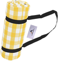 Extra Large Foldable Waterproof Picnic Blanket Mat with 3 Layers Material, Oversized Outdoor Beach Blanket Sand Proof Water-Resistant, Great for Camping on Grass, Hiking, Park with Family Home & Garden > Lawn & Garden > Outdoor Living > Outdoor Blankets > Picnic Blankets CHEERWELL Yellow  