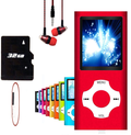 MP3 Player / MP4 Player, Hotechs MP3 Music Player with 32GB Memory SD Card Slim Classic Digital LCD 1.82'' Screen Mini USB Port with FM Radio, Voice Record Electronics > Audio > Audio Players & Recorders > MP3 Players Hotechs. Deep Red  