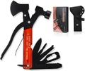 Rose Kuli Multitool Camping Accessories Gifts for Men Dad, 18 in 1 Survival Compact Hatchet Multi Tools with Knife Axe Hammer Saw Screwdrivers Pliers Bottle Opener for Hunting Hiking Fishing Sporting Goods > Outdoor Recreation > Camping & Hiking > Camping Tools Rose Kuli Axe-2  