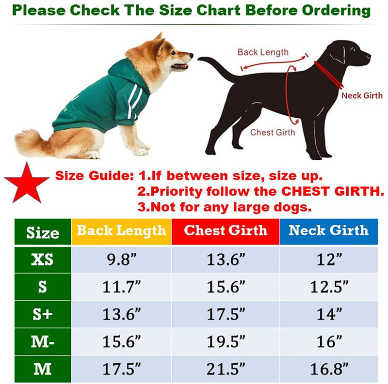 Startbarks Dog Hoodies for Small/Medium Dogs, Stylish Dog Clothes/Outfit/Sweater/Sweatshirt/Apparel,Puppy Christmas Costumes