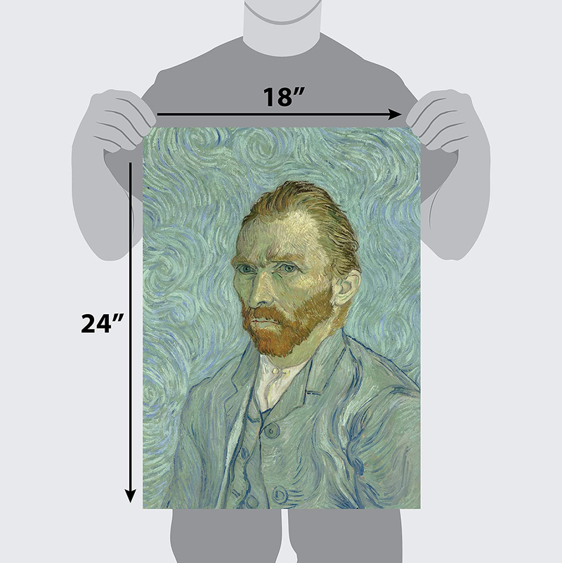 Palacelearning Vincent Van Gogh Self Portrait Poster Print - Fine Art Wall Decor (18" X 24", Laminated) Home & Garden > Decor > Artwork > Posters, Prints, & Visual Artwork Palace Learning   