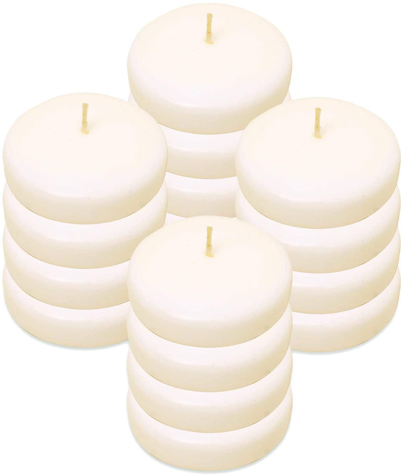 Exquizite Floating Candles for Centerpieces – Pack of 30 Ivory Unscented Long Burning (8 hrs) Discs - 3 in. Diameter – for Weddings, Events, Dinners, Christmas, Holiday, Home and Special Occasions Home & Garden > Decor > Home Fragrances > Candles exquizite   