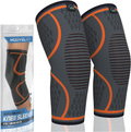 MODVEL 2 Pack Knee Brace | Knee Compression Sleeve for Men & Women | Knee Support for Running | Medical Grade Knee Pads for Meniscus Tear, ACL, Arthritis, Joint Pain Relief. Sporting Goods > Outdoor Recreation > Winter Sports & Activities Modvel A Orange X-Large 