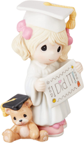 Precious Moments I Did It Graduation Girl With Teddy Bear Bisque Porcelain Home Decor Collectible Figurine 173014 Home & Garden > Decor > Seasonal & Holiday Decorations Precious Moments Multicolor  